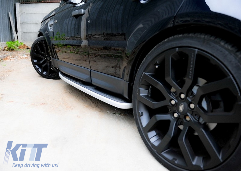 All BLACK Side Steps Running Boards to fit RR Sport 2005-2013