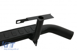 Running Boards Side Steps Suitable for Land Rover Defender 90 (1990-2016) Black Edition-image-6067706