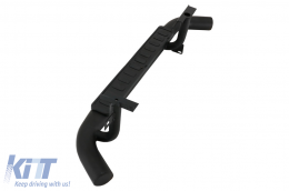 Running Boards Side Steps Suitable for Land Rover Defender 90 (1990-2016) Black Edition-image-6067707