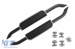 Running Boards Side Steps suitable for Land Rover Defender L663 90 (2020-up) Black Edition - RBLRDL90663