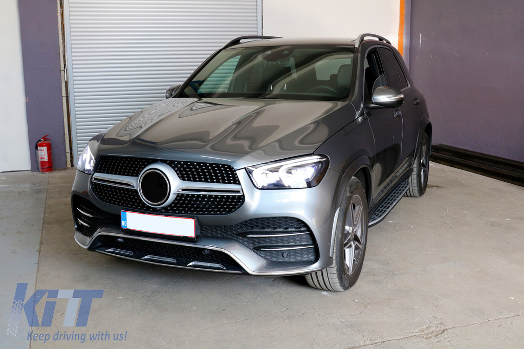 Running Boards Side Steps suitable for Mercedes GLE W167 (2019-up) 