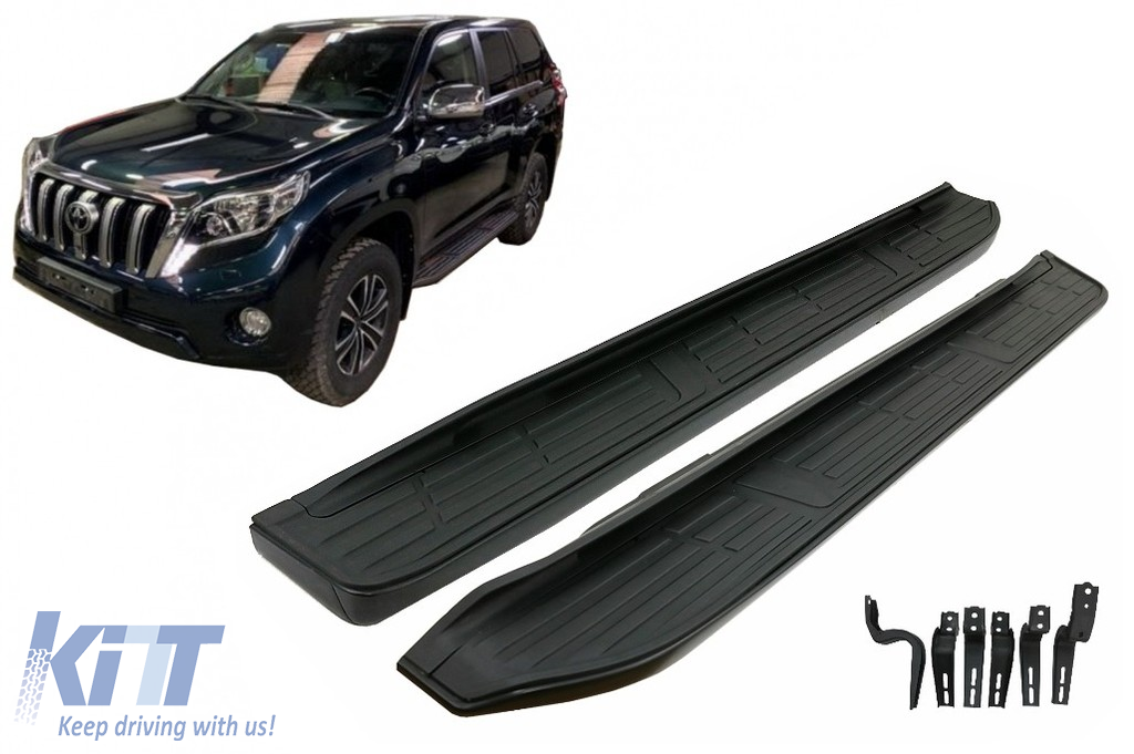 Running Boards Side Steps suitable for Toyota Land Cruiser Prado