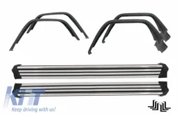image-7-Running Boards Side Steps with Fender Flares Wheel Arches suitable for Mercedes G-Class W463 (1989-2017) G65 Design