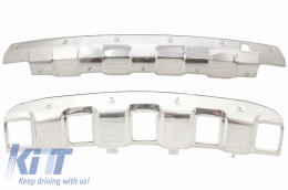 Running Boards Side Steps with Skid Plates Off Road suitable for Mercedes M-Class ML W164 (2005-2008)-image-6060639