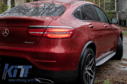 Running boards suitable for Mercedes GLC-Class X253 (2015-2022) GLC Coupe C253 (2016-2022)-image-6090562