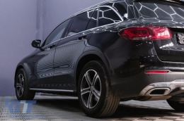 Running boards suitable for Mercedes GLC-Class X253 (2015-2022) GLC Coupe C253 (2016-2022)-image-6104602