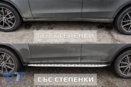Running boards suitable for Mercedes GLC SUV X253, GLC Coupe C253 2015-2022-image-6264471