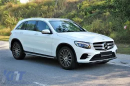 Running boards suitable for Mercedes GLC SUV X253, GLC Coupe C253 2015-2022-image-6264472