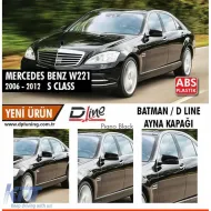 image-3-S Class W221 Batman Mirror Cover Piano Black / 2010-2013