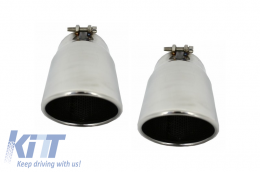 S-line Exhaust Muffler Tips suitable for AUDI Q5 (2008-up) suitable for AUDI Q7 (2005-up)  A4 B6 B7 B8 A6 4F Sline - TY-D022