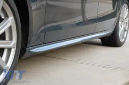 image-3-S-LINE SIDE ADDITIONS SUITABLE FOR AUDI A4 B8 SEDAN/AVANT BLACK PIANO FINISH