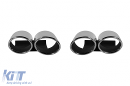 S3 type chrome tip set suitable for Audi A3 2013-2020-image-6156044