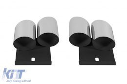 S3 type chrome tip set suitable for Audi A3 2013-2020-image-6156045