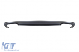S4-Typ Diffusor mit verchromten Endrohren geeignet für S-Line Heckstoßstange für Audi A4 Limousine 2012-2015 -oo--oo--image-6148358