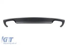 S4-Typ Diffusor mit verchromten Endrohren geeignet für S-Line Heckstoßstange für Audi A4 Limousine 2012-2015 -oo--oo--image-6148360
