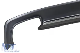 S4-Typ Diffusor mit verchromten Endrohren geeignet für S-Line Heckstoßstange für Audi A4 Limousine 2012-2015 -oo--oo--image-6148363