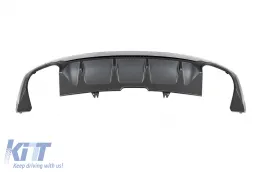 S5-Typ Diffusor mit verchromten Endrohren geeignet für S-Line Heckstoßstange an Audi A5 Sportback, Coupe, Cabrio 2016-2020 -oo--oo--image-6148406