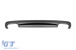 S5 type diffuser suitable for standard rear bumper of Audi A5 Sportback 2012-2015 -oo--oo-, with gray matte trim - ABAURA6007374