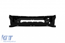 S63 type diffuser with chrome tips suitable for A Design rear bumper on Mercedes S-Class W222 2017-2019, with chrome trim-image-6265736