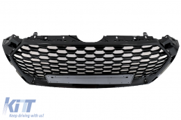 Sans Emblème Grille avant pour AUDI A5 F5 2017-2019 RS Look Noir brillant-image-6071179