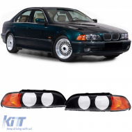 image-2-Satz Scheinwerferlinsen Diffusoren rechts links geeignet für BMW 5er E39 95-04