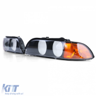 Satz Scheinwerferlinsen Diffusoren rechts links geeignet für BMW 5er E39 95-04-image-6194908