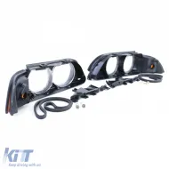 Satz Scheinwerferlinsen Diffusoren rechts links geeignet für BMW 5er E39 95-04-image-6194912