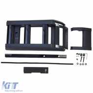 Scala laterale nera lucida per tetto adatta per Land Rover Defender 90 110 dal 19-image-6206853