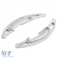 Schaltwippen aus Aluminium Silber, geeignet für BMW X5M F85 X6M F86 14-19-image-6193448