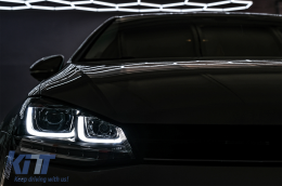 Scheinwerfer 3D LED DRL für VW Golf 7 VII 12-17 R Look Dynamisch Sequentiell-image-6088894