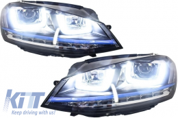 Scheinwerfer 3D LED Fernlicht für VW Golf 7 VII 12-17 GTE Look FLOWING Dynamic--image-6004278