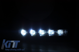 Scheinwerfer Abdeckung LED DRL Tagfahrlicht für Mercedes W463 89-12 G65 Look-image-6019455