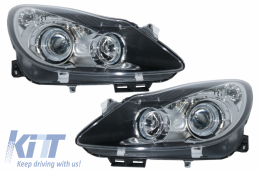 image-40-Scheinwerfer Angel Eyes 2 Halo-Felgen für OPEL Corsa D 2006-2014 RHD & LHD Schwarz