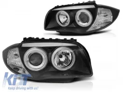 image-17-SCHEINWERFER ANGEL EYES CCFL SCHWARZ geeignet für BMW 1 E87/E81/82/88 04-11