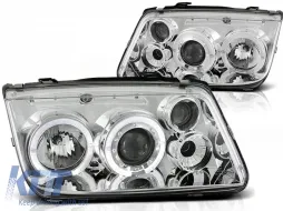 image-9-Scheinwerfer Angel Eyes Chrom geeignet für VW BORA 09.98-07.05