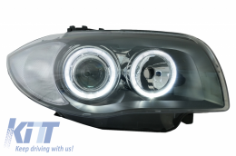 Scheinwerfer Angel Eyes für BMW 1er E81 E82 E87 E88 04-11 2 Halo Felgen-image-63597