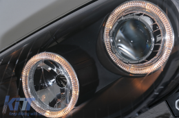 Scheinwerfer Angel Eyes für VW Passat 3C 2005+ 2 Halo-Felgen Schwarz-image-6079892