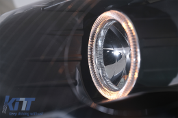 Scheinwerfer Angel Eyes für VW Passat 3C 2005+ 2 Halo-Felgen Schwarz-image-6079894