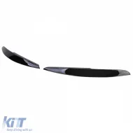 Scheinwerfer Augenbrauen Evil Look Schwarz Glänzend geeignet für VW Polo 6R 6C 09-17-image-6206732
