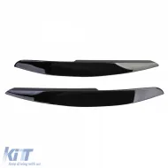 Scheinwerfer Augenbrauen Evil Look Schwarz Glänzend geeignet für VW Polo 6R 6C 09-17-image-6206736