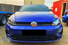 Scheinwerfer Augenbrauen für VW Golf VII 7 5G 2013-2017 Glänzend schwarz-image-6070416