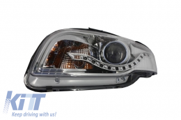 Scheinwerfer für AUDI A4 B7 2004-2008 LED Tagfahrlicht DRL Optik-image-6012946