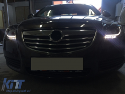 Scheinwerfer für Opel Insignia 2008-2012 LED DRL Tagfahrleuchten Schwarz-image-6092901