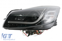 Scheinwerfer für Opel Insignia 2008-2012 LED DRL Tagfahrleuchten Schwarz-image-65577