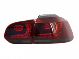 Scheinwerfer für VW Golf 6 VI 08-13 Golf 7 3D LED DRL U-Design GTI Rücklichter R20 Look-image-6021137