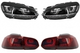 image-27-Scheinwerfer für VW Golf 6 VI 08-13 Golf 7 3D LED Tagfahrlicht LED R20 Look