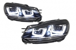 Scheinwerfer für VW Golf 6 VI 08-13 Golf 7 3D LED Tagfahrlicht LED R20 Look-image-6021147