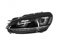 Scheinwerfer für VW Golf 6 VI 08-13 Golf 7 3D LED Tagfahrlicht LED R20 Look-image-6021149