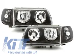 image-55-Scheinwerfer für VW Polo 6N 1995-1998 ohne Standlichtringe Schwarz-