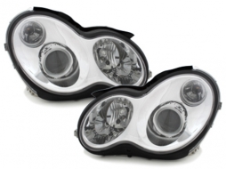 image-42-Scheinwerfer für W203 C Klasse 2000-2006 Chrome Plug & Play-